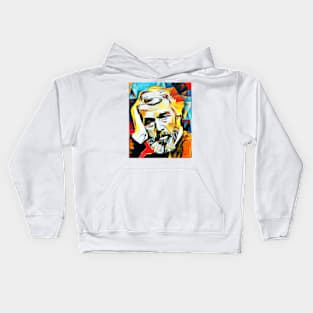 Thomas Carlyle Abstract Portrait | Thomas Carlyle Abstract Artwork 15 Kids Hoodie